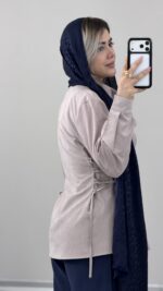 شومیز سیلک ساعت شنی کد 09699 A-20 - Image 6