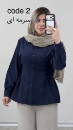 شومیز سیلک ساعت شنی کد 09699 A-20 - Image 3