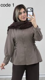 شومیز سیلک ساعت شنی کد 09699 A-20 - Image 2