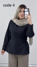 شومیز سیلک ساعت شنی کد 09699 A-20 - Image 4