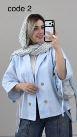 کت لینن مدل آنجلا کد 09918 B-13 - Image 5