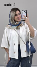 کت لینن مدل آنجلا کد 09918 B-13 - Image 3
