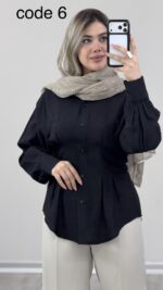 شومیز سیلک مدل آیدان کد 09919 A-13 - Image 2