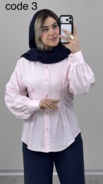 شومیز سیلک مدل آیدان کد 09919 A-13 - Image 7