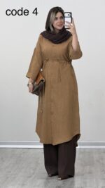 مانتو بلند کمر گتر کد 09926 - Image 2