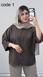 شومیز سیلک مدل روشان کد 09945 A-4