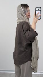شومیز سیلک مدل روشان کد 09945 A-4 - Image 7