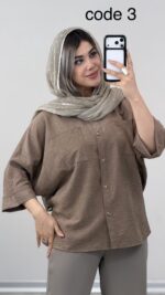 شومیز سیلک مدل روشان کد 09945 A-4 - Image 9