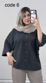 شومیز سیلک مدل روشان کد 09945 A-4 - Image 5