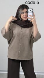 شومیز سیلک مدل روشان کد 09945 A-4 - Image 3