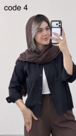 شومیز لینن مدل طهورا کد 09948 A-2 - Image 2