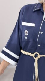 مانتو بلند سیلک کد 09937 A-10 - Image 4