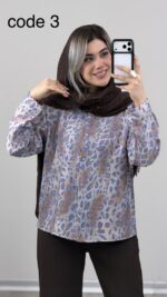 شومیز پری پلنگی کد 09783 A-6