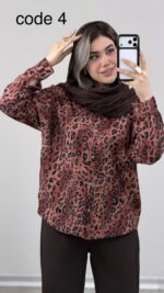 شومیز پری پلنگی کد 09783 A-6 - Image 6
