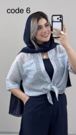 شومیز گره ای پلنگی کد 09780 A-19