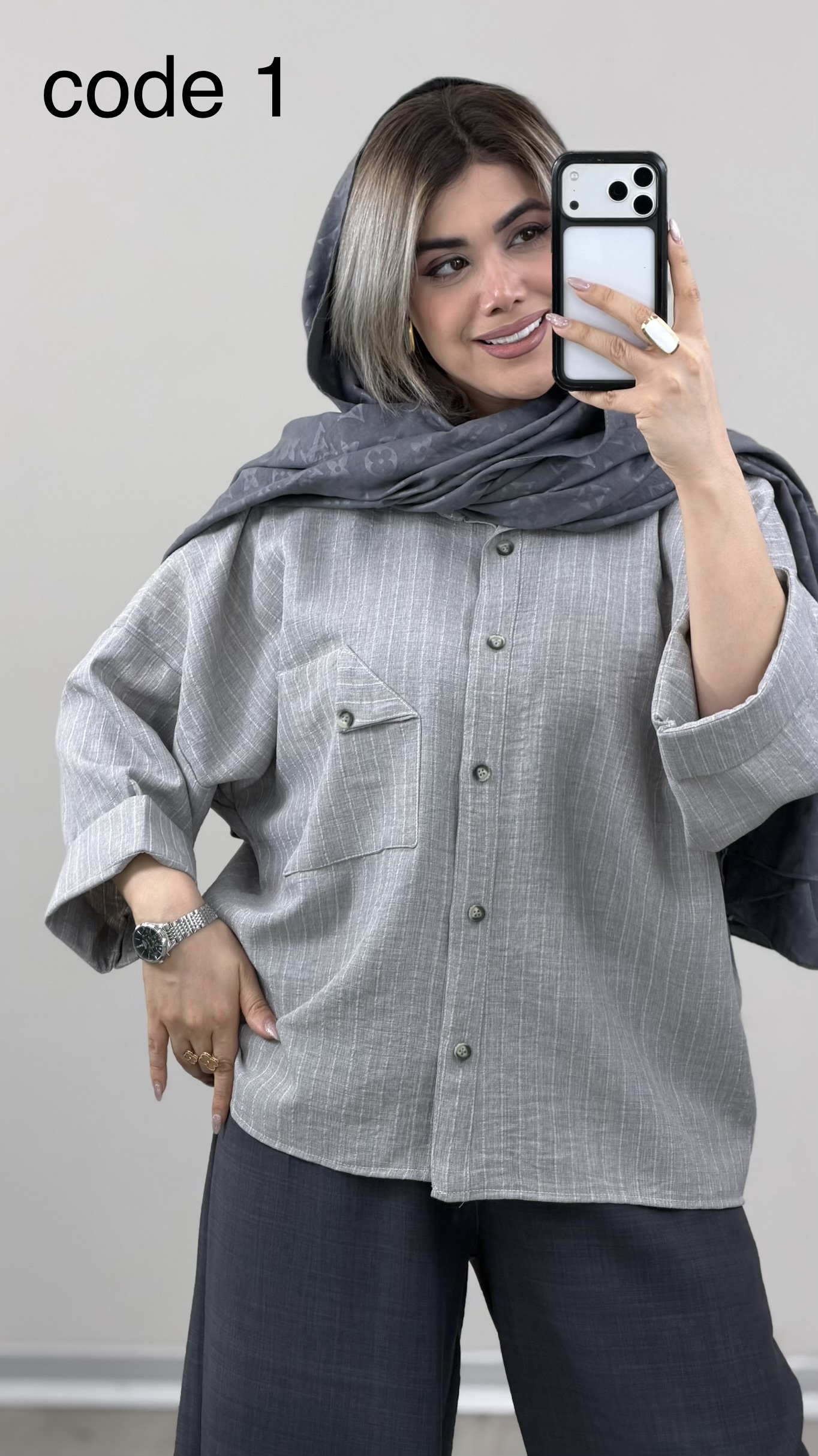 IMG_8389 شومیز مدل آریکا کد 09784 A-2 - Image 1