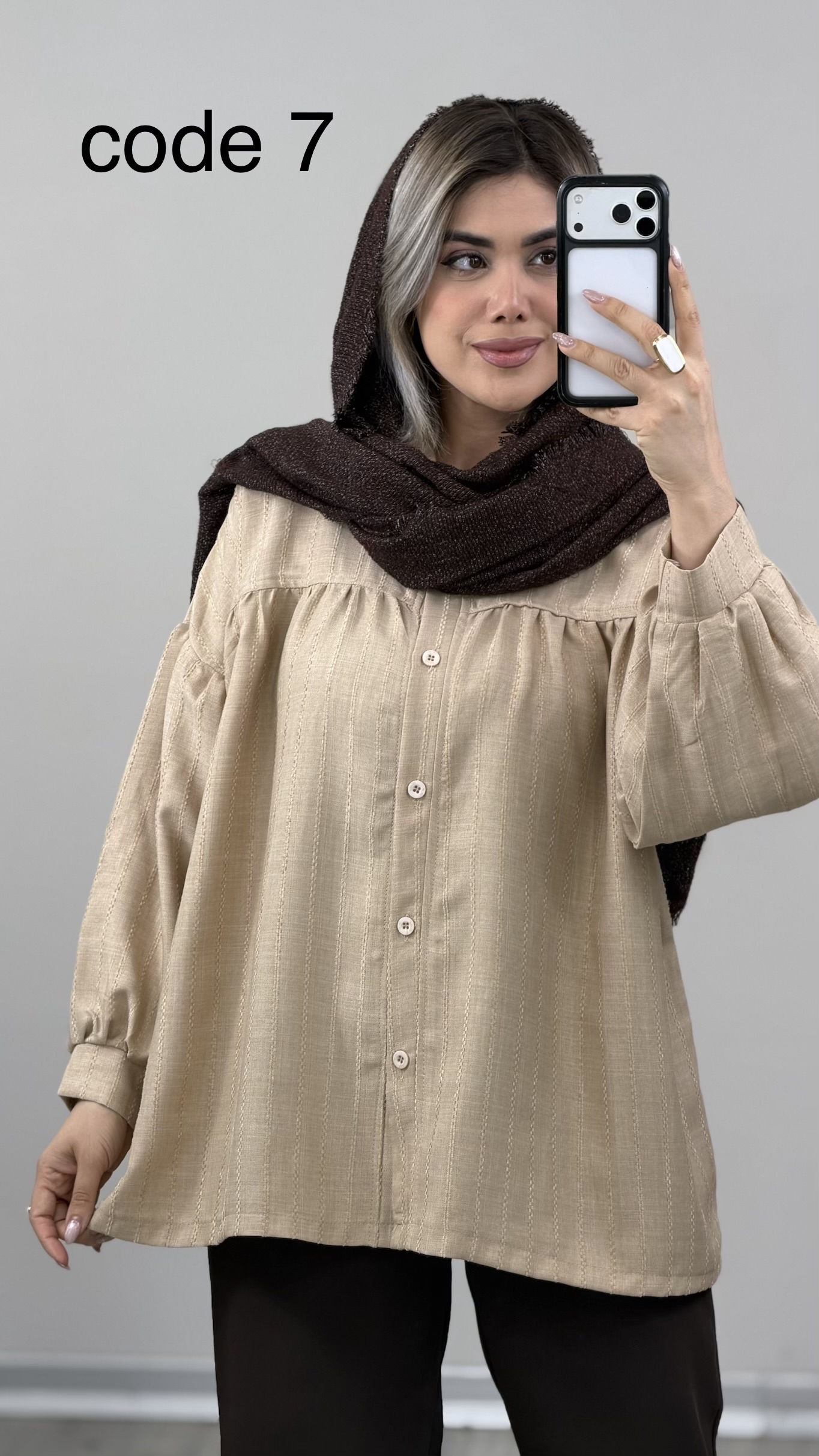 IMG_8454 شومیز مدل ثمینا کد 09790 A-4 - Image 1