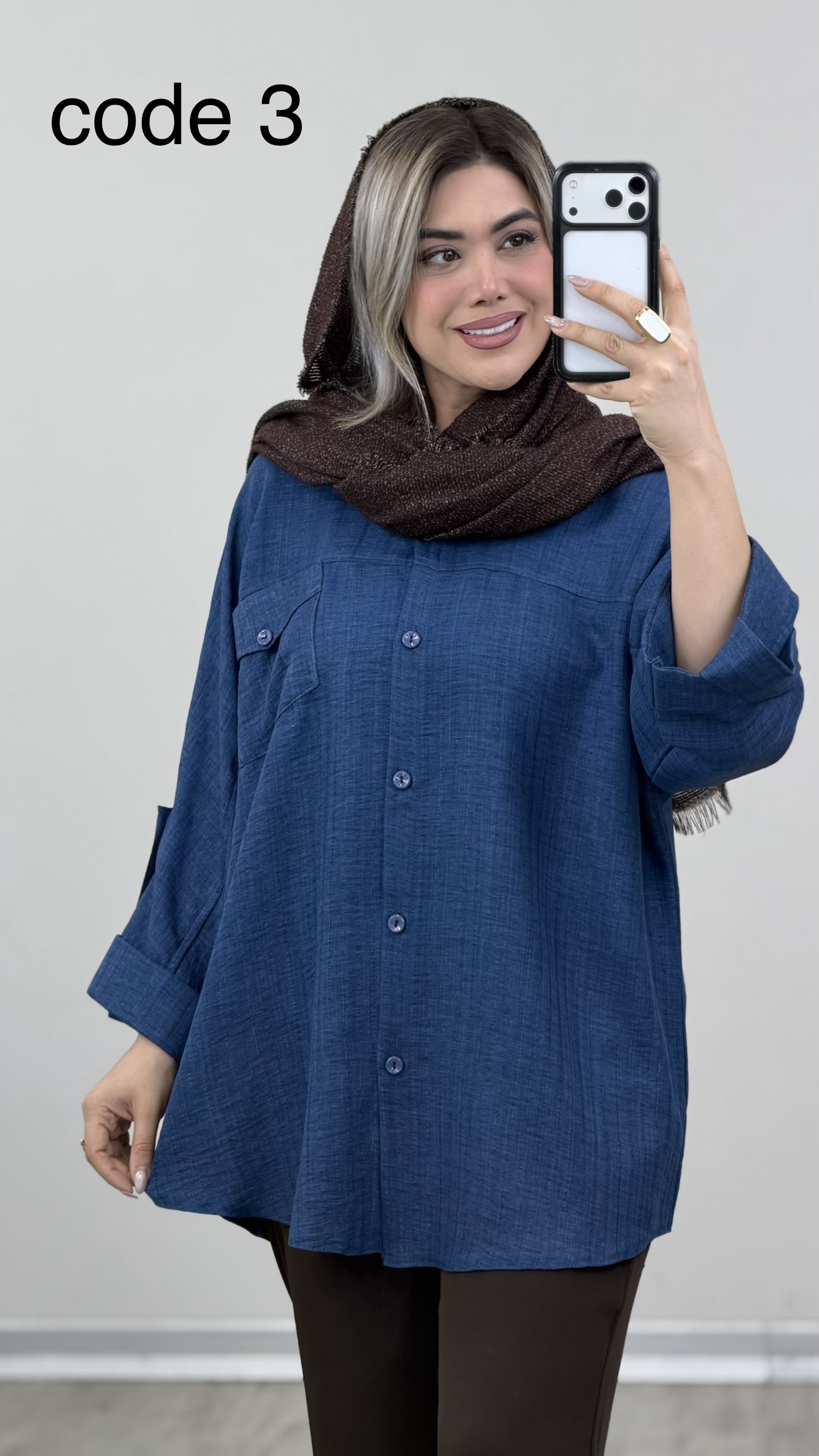 IMG_8653 شومیز مدل پرشاد کد 09797 A-8 - Image 1