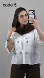 شومیز مدل پارینا کد 09787 A-2 - Image 5