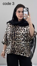 شومیز پلنگی مدل اریکا کد 07993 A-3 - Image 3