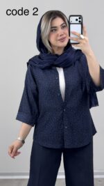 شومیز مدل سامینا کد 09695 A-16 - Image 2
