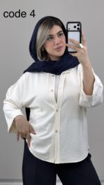 شومیز سیلک مدل گلوریا 09804 A-2 - Image 9