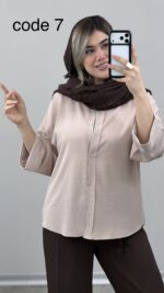 شومیز سیلک مدل گلوریا 09804 A-2 - Image 5