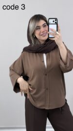شومیز سیلک مدل گلوریا 09804 A-2 - Image 3