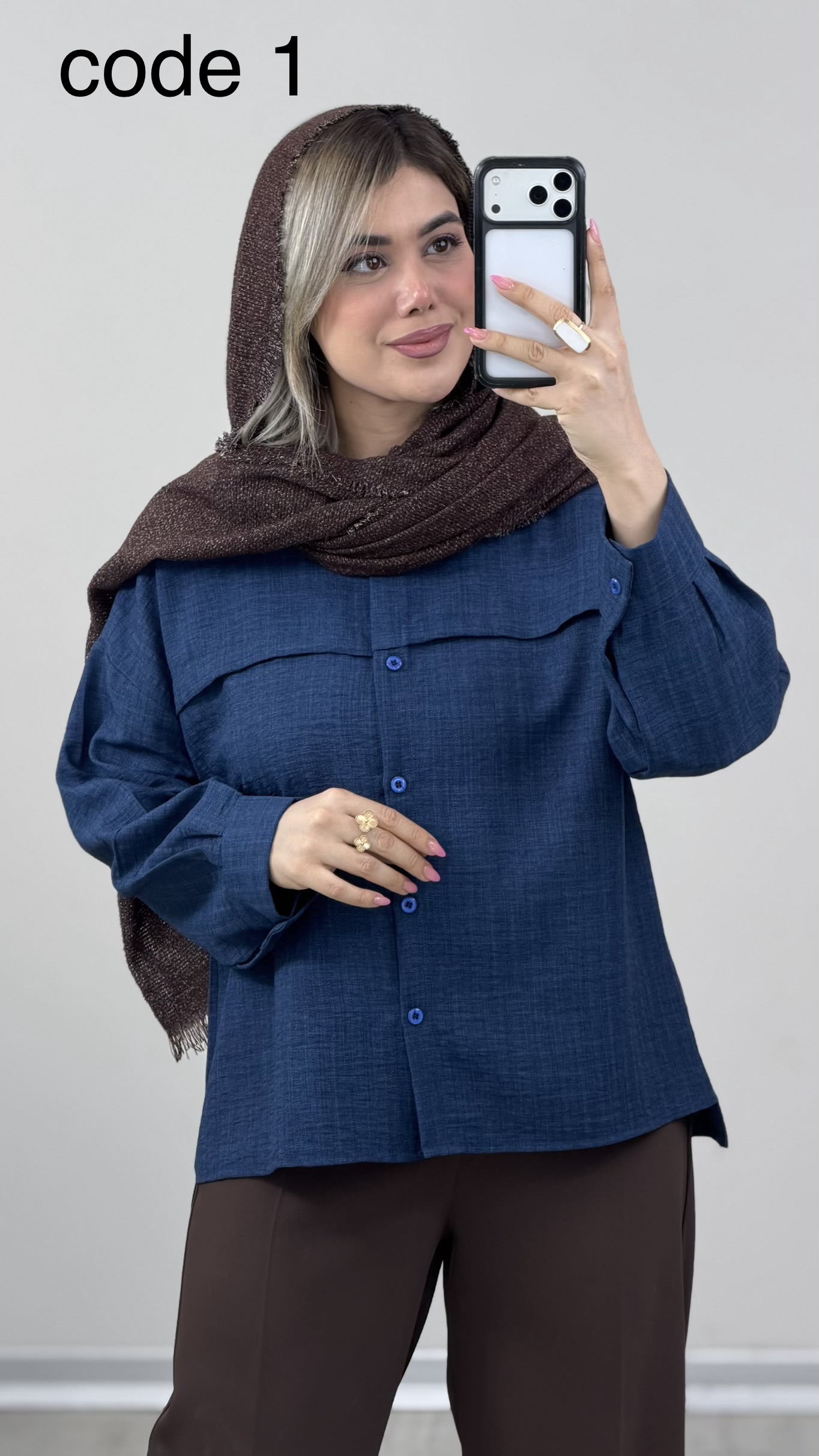 IMG_8975 شومیز مدل همتا کد 09811 A-7 - Image 1