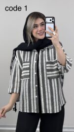 شومیز مدل دلان کد 09792 B-12