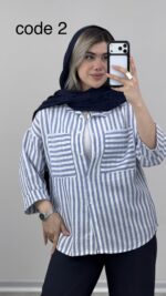 شومیز مدل بنفشه کد 09814 B-13 - Image 2