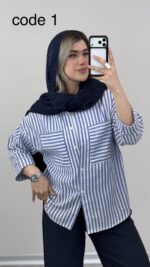 شومیز مدل بنفشه کد 09814 B-13