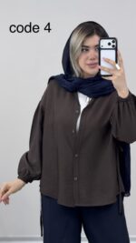 شومیز سیلک مدل بهناز کد 09815 B-3