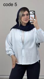 شومیز سیلک مدل بهناز کد 09815 B-3 - Image 5