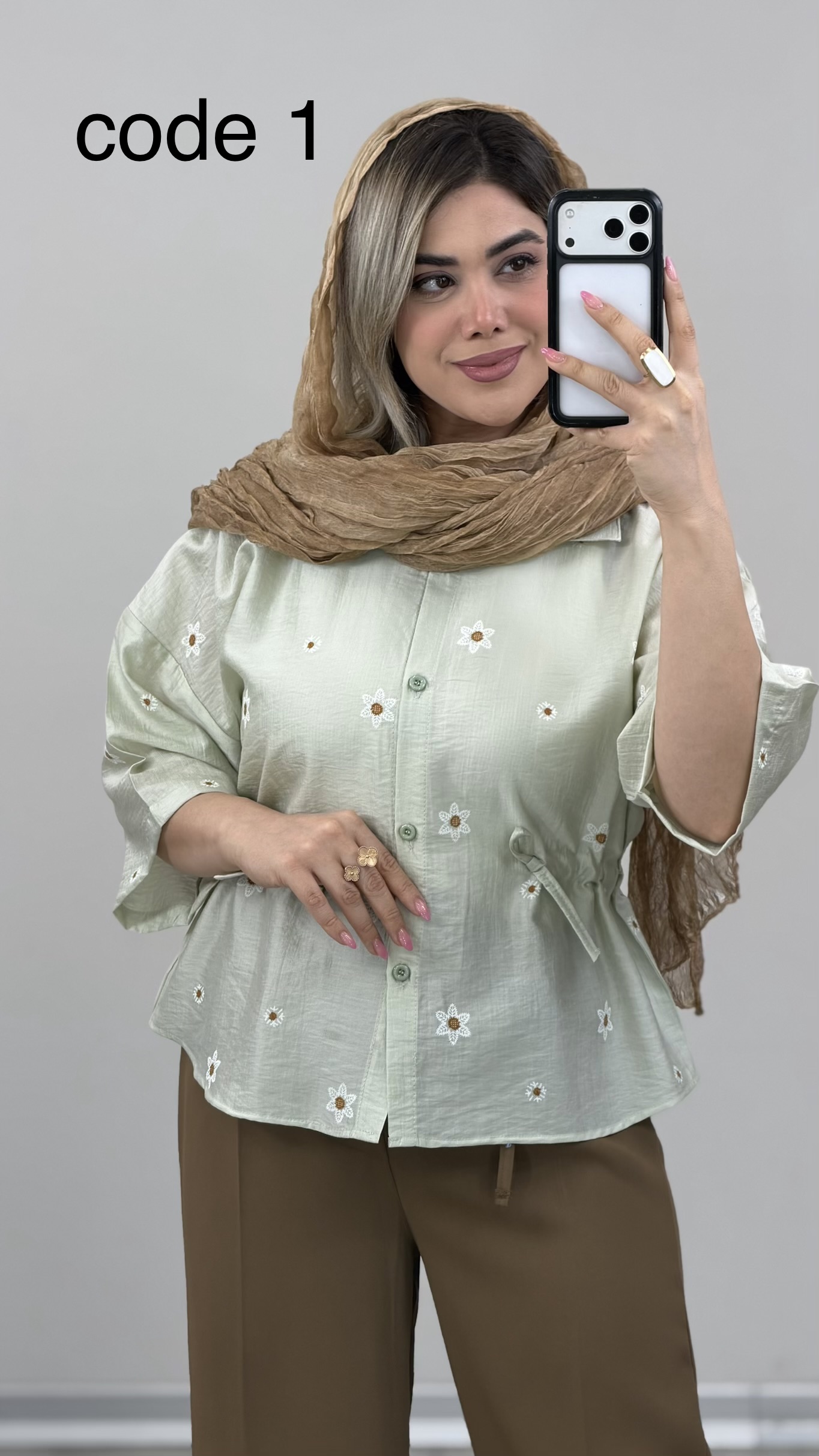 IMG_9232 شومیز مدل شهلا کد 09823 B-8 - Image 1