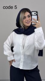 شومیز سیلک مدل گوهردخت کد 09824 B-10 - Image 5