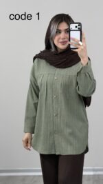 شومیز مدل دل آسا کد 09827 B-16