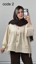 شومیز مدل مهراوه کد 09879 A-6 - Image 4