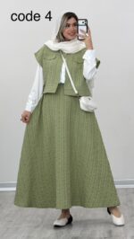 شومیز +وست + دامن کد 09869 - Image 3