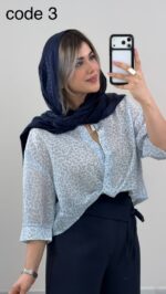 شومیز مدل فروزنده کد 09837 A-13