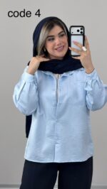 شومیز سیلک مدل آذر کد 09868 B-8 - Image 3