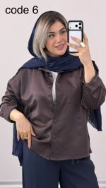 شومیز سیلک مدل آذر کد 09868 B-8 - Image 2