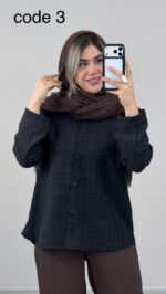 شومیز پشت پاپیون کد 09861 A-18 - Image 6