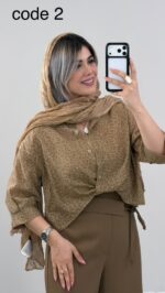 شومیز مدل فروزنده کد 09837 A-13 - Image 5