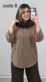 شومیز سیلک مدل ویستا کد  09685 - Image 8