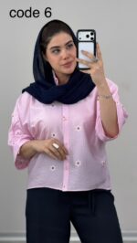 شومیز گلدار کد 010078 B-4 - Image 7