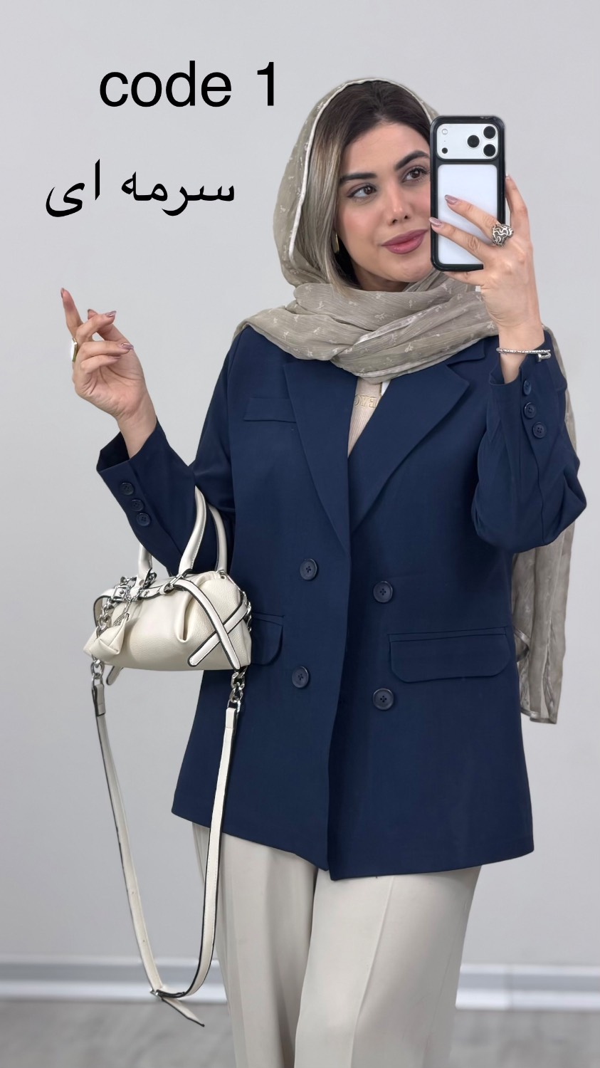 100906 کت مزونی فهیمه کد 010090 B-15 - Image 1