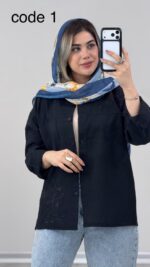 شومیز لینن ماهداد کد 010098 B-16 - Image 2