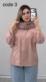 شومیز لینن ماهداد کد 010098 B-16