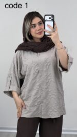 شومیز مدل تیبا کد 09849 A-4 - Image 5